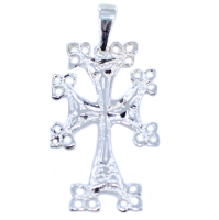 Croix arménienne Pointes ajourées - Taille 1 Argent 