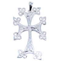 Croix arménienne Pointes ajourées - Taille 2 Argent 