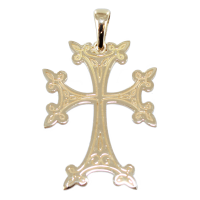 Croix arménienne Gravée - Taille 1 Or Jaune