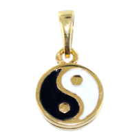 Pendentif Or Jaune Yin et Yang 