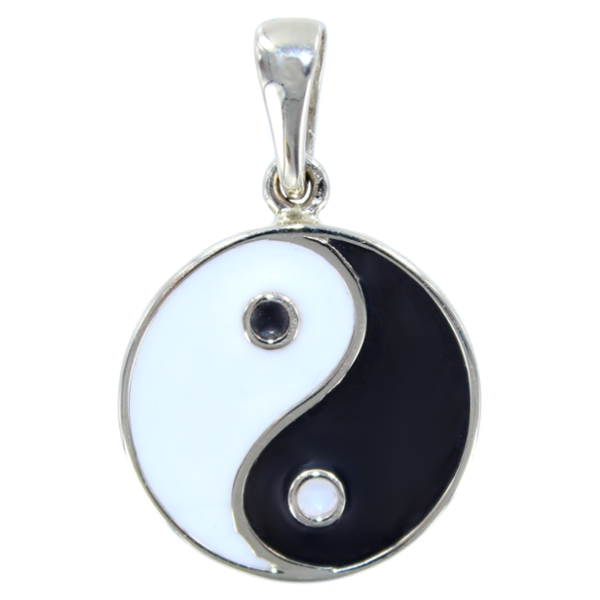 Pendentif Argent Yin et Yang réversible 