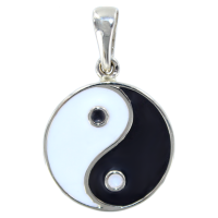 Pendentif Argent Yin et Yang réversible 