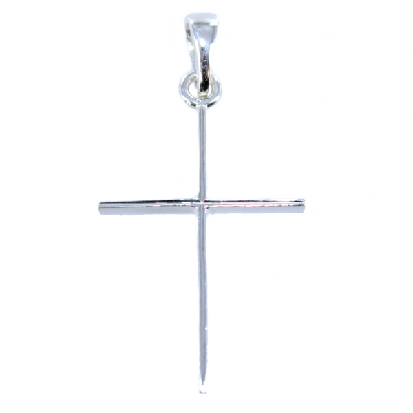 Croix catholique fine Argent 