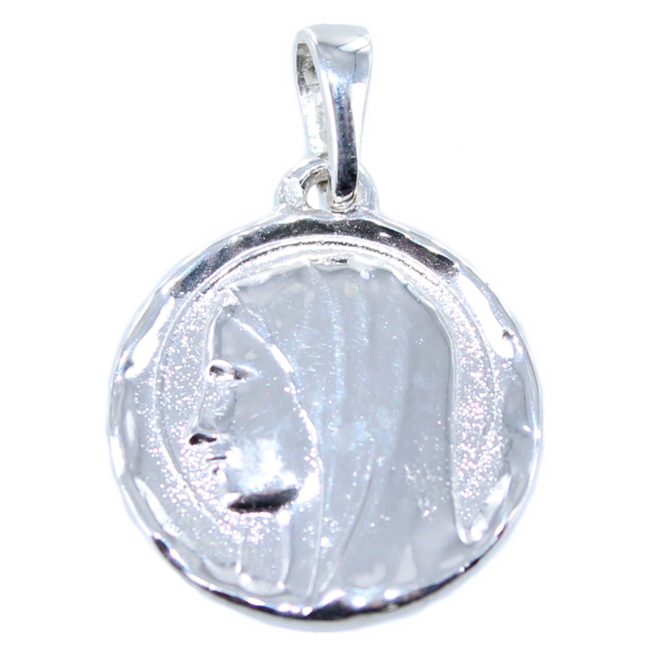 Médaille Argent Sainte Vierge ciselée - Taille 2 