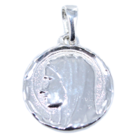 Médaille Argent Sainte Vierge ciselée - Taille 2 