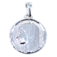 Médaille Argent Sainte Vierge ciselée - Taille 2 