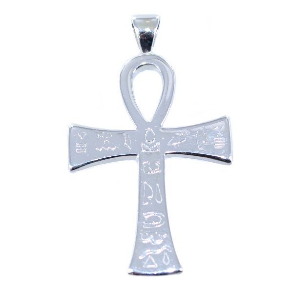 Croix de vie avec hiéroglyphes Argent 