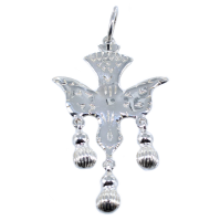 Pendentif Argent Saint Esprit gravé - Modèle 3 
