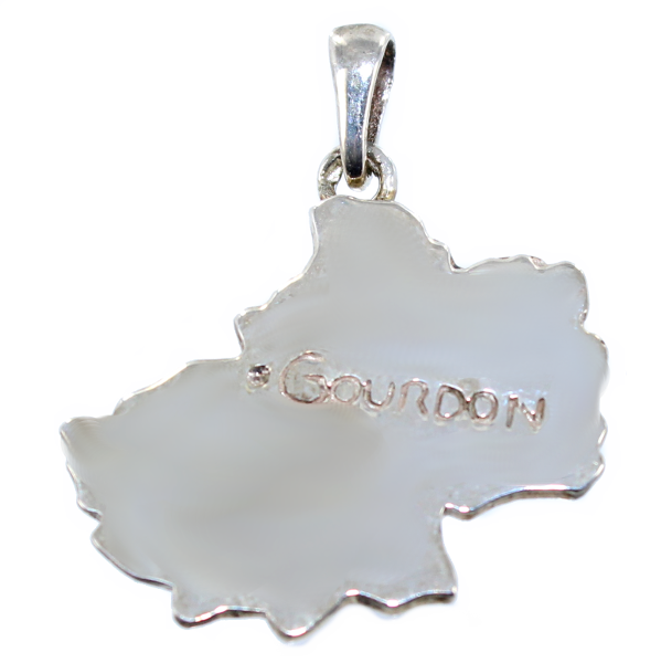 Pendentif Argent Carte Lot 