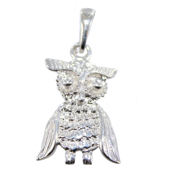 Pendentif Argent Chouette mère 