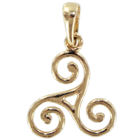 Pendentif Or Jaune Triskell simple - Taille 5 