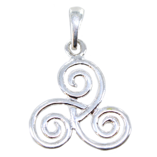 Pendentif Argent Triskell stylisé 