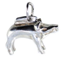 Pendentif Argent Sanglier Bata - Taille 1 