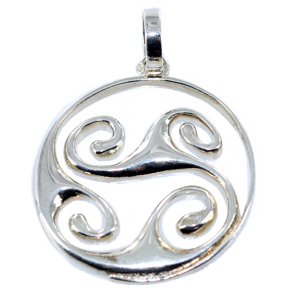 Pendentif Argent Triskell Schenal - Taille 3 