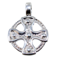 Croix Celte ronde - Taille 1 Argent 