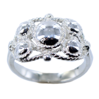 Bague boulonnaise bombée - Taille 1 Argent 