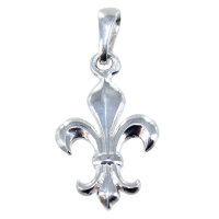 Pendentif&nbsp;Argent&nbsp;Fleur de Lys - Taille 5 