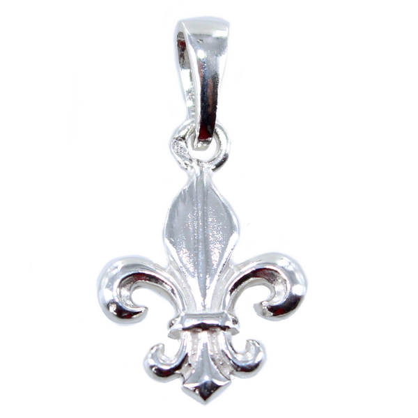 Pendentif Argent Fleur de Lys - Taille 3 