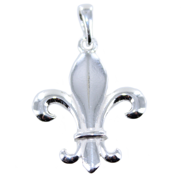 Pendentif Argent Fleur de Lys - Taille 7 