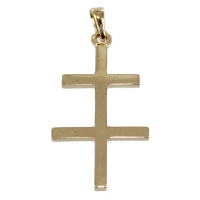 Croix de Lorraine - Plate Taille 3 Or Jaune 