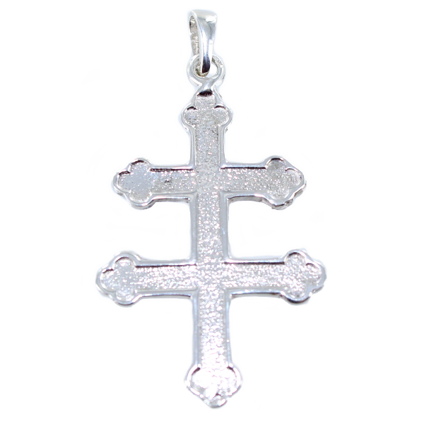 Croix de Lorraine embossée - Taille 3 Argent 