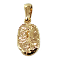 Pendentif Or Jaune Grain de café 