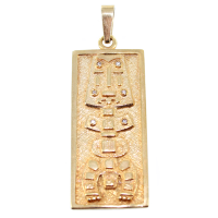 Pendentif Plaqué Or Plaque Mocambo - Taille 2 