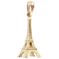 Pendentif Or Jaune Tour Eiffel - Taille 4 