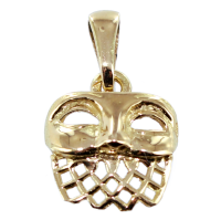 Pendentif Or Jaune Masque de bal 