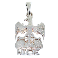 Pendentif Argent Aigle Nice - Taille 2 