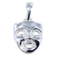 Pendentif Argent Masque de théâtre 