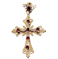 Croix Arlésienne - Taille 1 Or Bicolore 