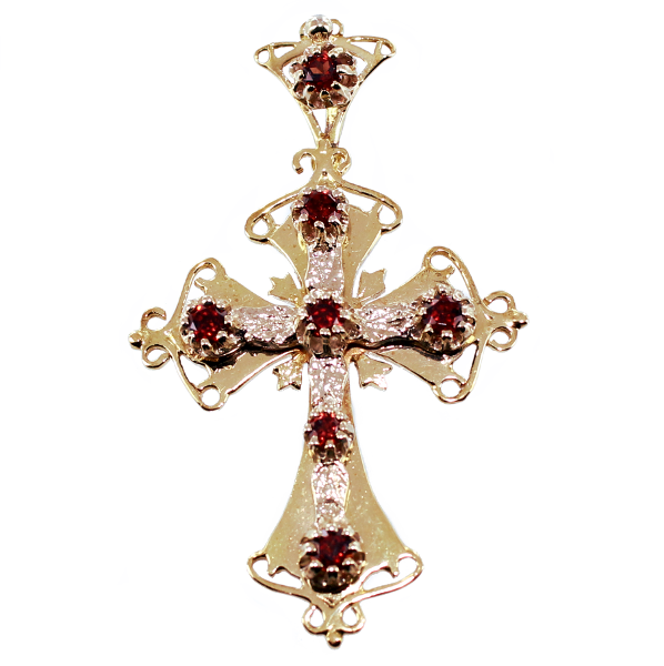 Croix Arlésienne - Taille 2 Or Bicolore 