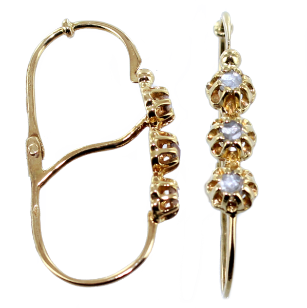 Boucles d'oreilles Or Jaune Les Poissardes - Modèle 1 