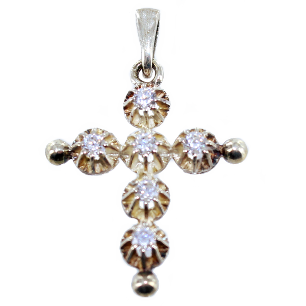 Croix provençale - Taille 4 Argent 