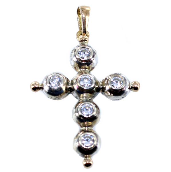 Croix Provençale - Taille 5 Or Bicolore 