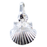 Pendentif Argent Coquille Saint Jacques - Taille 1 