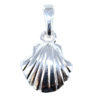 Pendentif Argent Coquille Saint Jacques Simple - Taille 1 