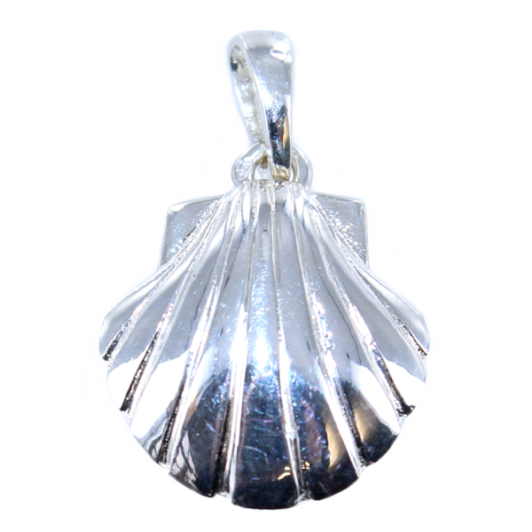Pendentif Argent Coquille Saint Jacques Simple - Taille 2 