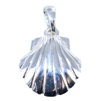 Pendentif&nbsp;Argent&nbsp;Coquille Saint Jacques Simple - Taille 2 