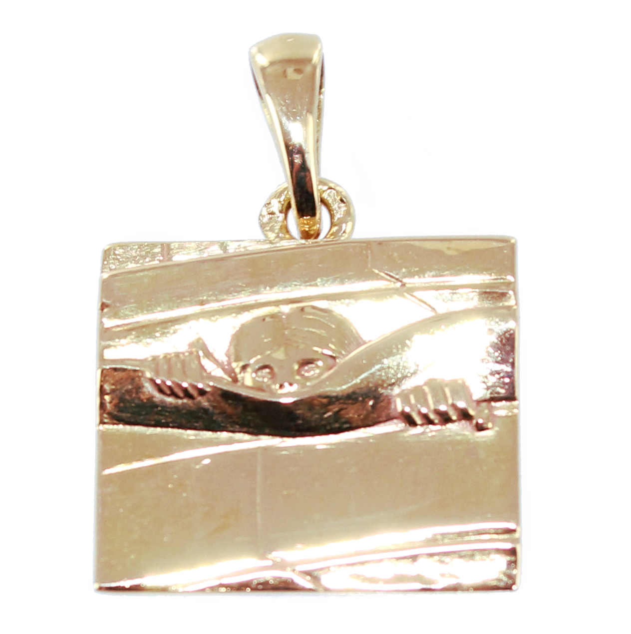 Pendentif Argent Tympan Curieux de Conques 