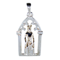 Pendentif Argent Vierge Noire Rocamadour 