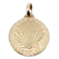 Médaille Or Jaune Sainte Marie Madelaine de Vézelay 