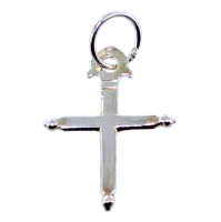 Croix plate - Taille 3 Argent 