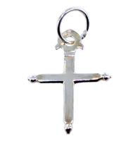 Croix plate - Taille 3 Argent 