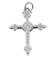 Croix Jeannette ciselée - Taille 3 Argent 