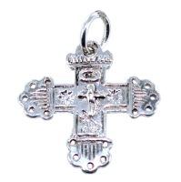 Croix grille ancienne - Taille 1 Argent 