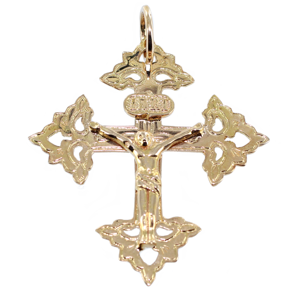 Croix grille du Val d'Arly - Taille 4 Or Jaune 