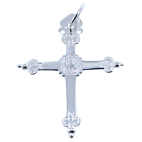 Croix Jeannette à pointe - Taille 6 Argent 