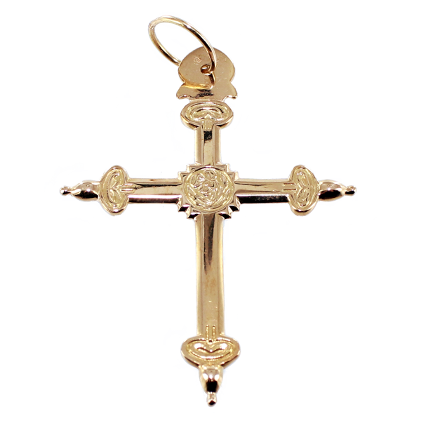 Croix Jeannette à pointe - Taille 5 Or Jaune 